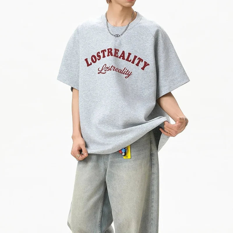 Lost Reality Graphic Tee – Men's Oversized Boxy T-Shirt