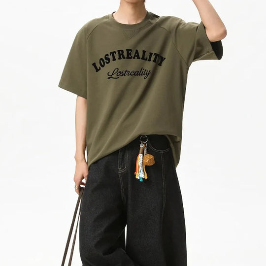 Lost Reality Graphic Tee – Men's Oversized Boxy T-Shirt