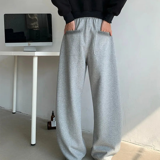 Straight-Leg Baggy Joggers – Unisex Relaxed Fit Sweatpants