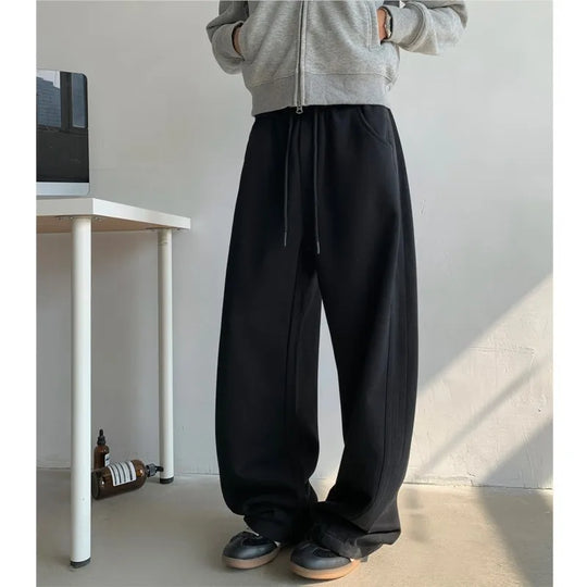 Straight-Leg Baggy Joggers – Unisex Relaxed Fit Sweatpants