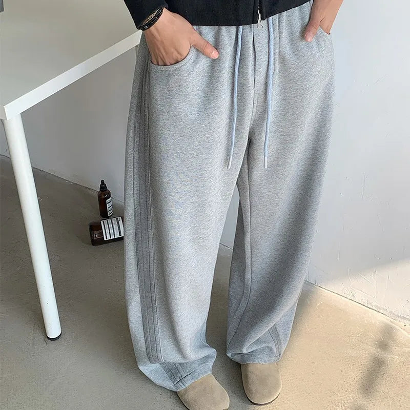 Straight-Leg Baggy Joggers – Unisex Relaxed Fit Sweatpants