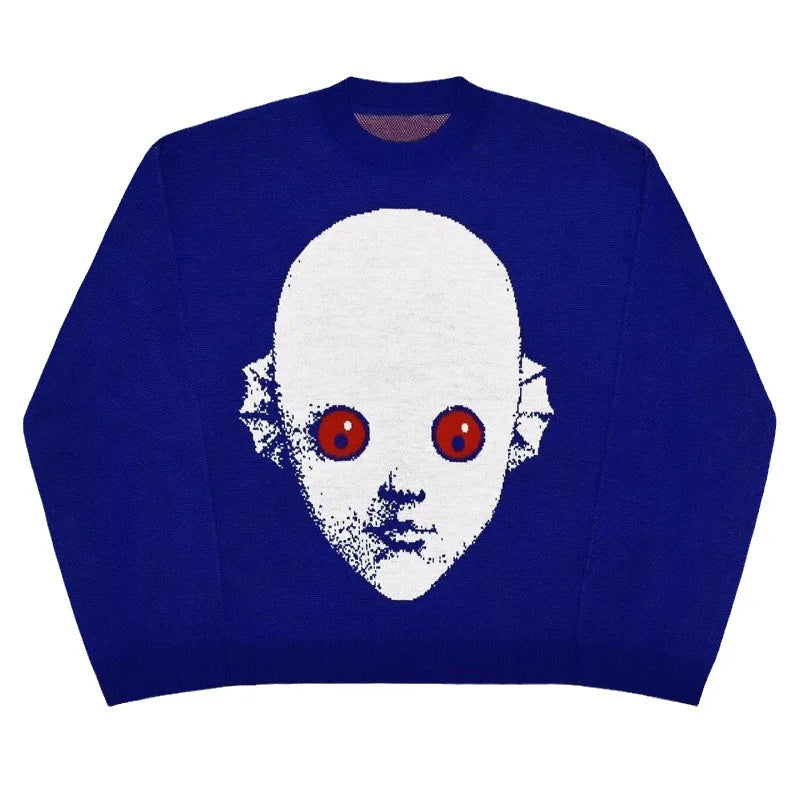 Big Baby Graphic Knit Sweater – Unisex Oversized Jumper