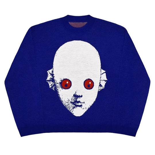 Big Baby Graphic Knit Sweater – Unisex Oversized Jumper