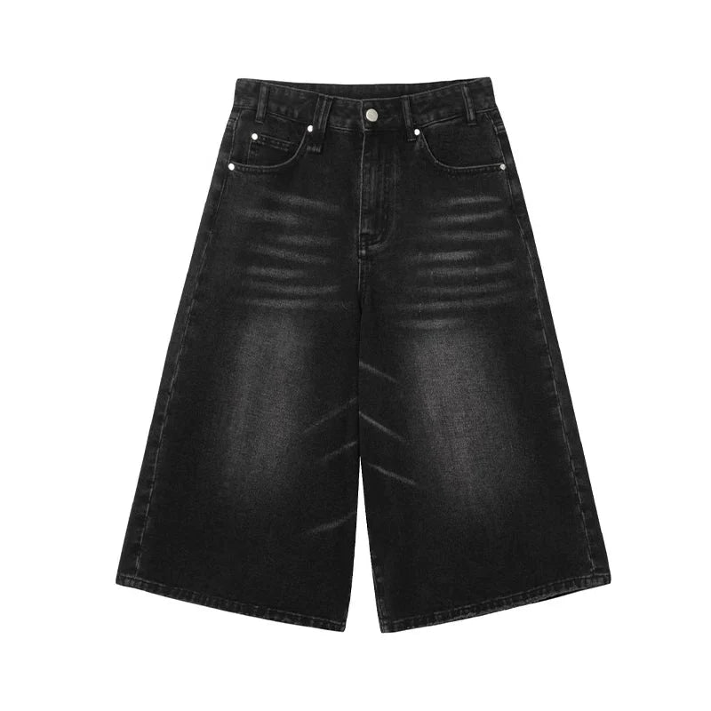 Classic Baggy Denim Jorts – Unisex Relaxed Fit Shorts