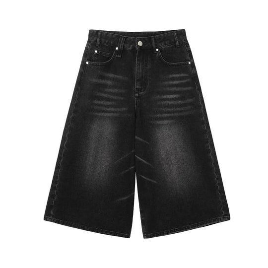 Classic Baggy Denim Jorts – Unisex Relaxed Fit Shorts