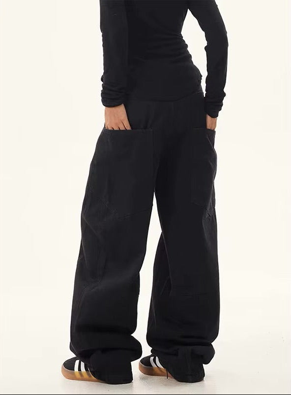 Vintage Cargo Trousers – Unisex Oversized Utility Fit