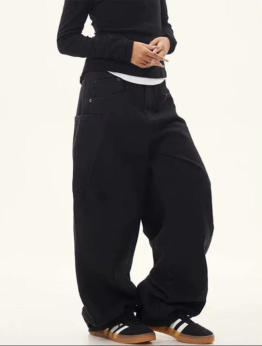 Vintage Cargo Trousers – Unisex Oversized Utility Fit