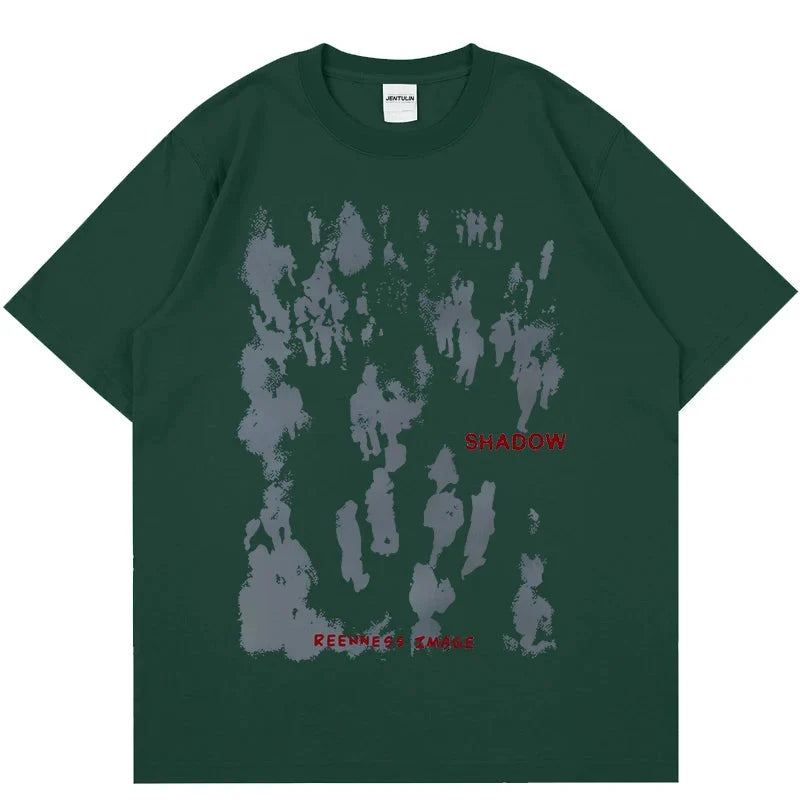 Crowd Control Graphic Tee – Men's Baggy Cotton T-Shirt