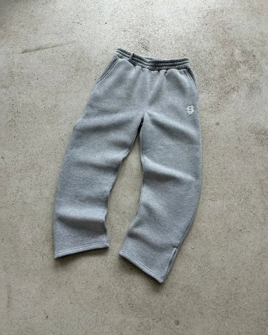 Embroidered Loose Joggers – Unisex Baggy Fleece Sweatpants