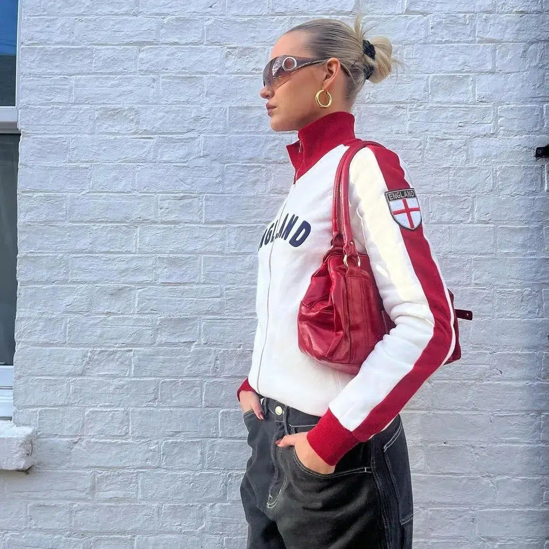 England Embroidered Track Jumper – Women's Blokecore Zip-Up