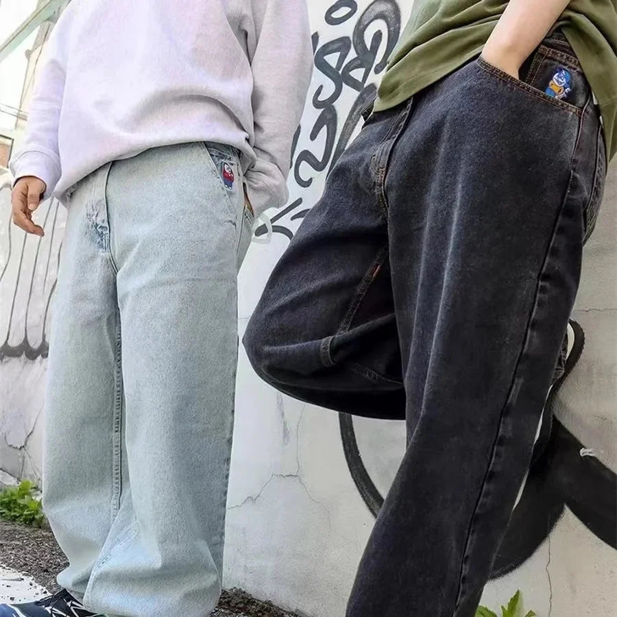 Essential Baggy Jeans – Men's Wide-Leg Lightweight Denim