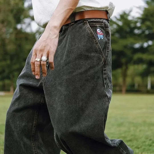 Essential Baggy Jeans – Men's Wide-Leg Lightweight Denim