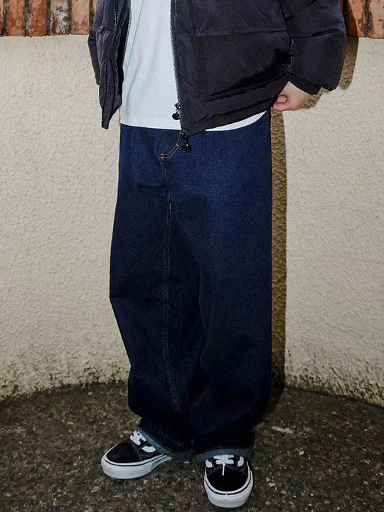 Essential Baggy Jeans – Men's Wide-Leg Lightweight Denim