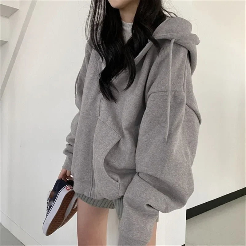 Essential Zip-Up Hoodie – Women's Relaxed Fleece
