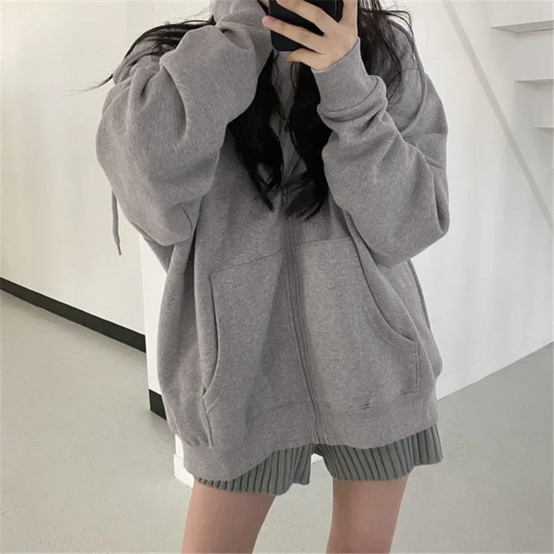 Essential Zip-Up Hoodie – Women's Relaxed Fleece