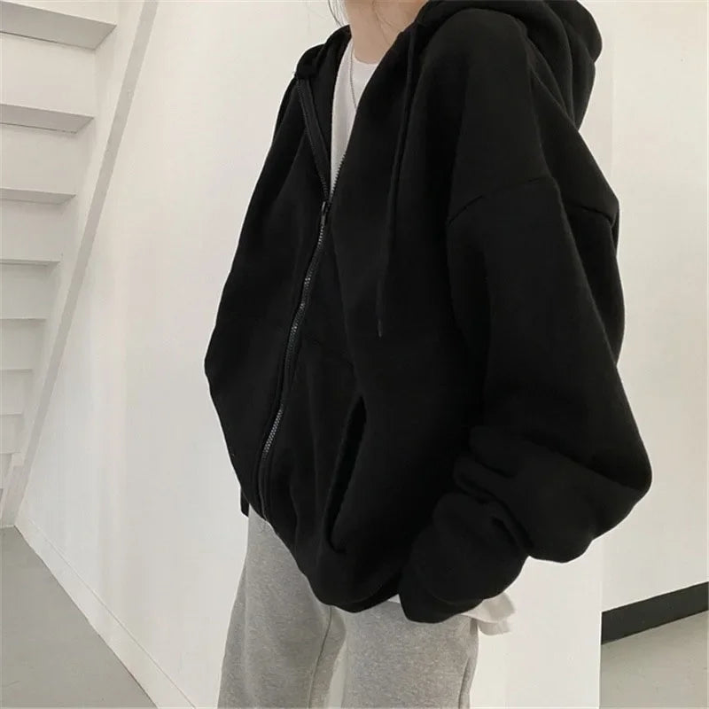Essential Zip-Up Hoodie – Women's Relaxed Fleece