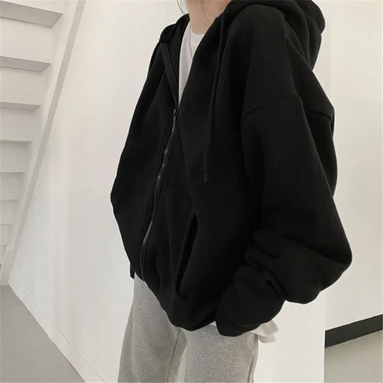 Essential Zip-Up Hoodie – Women's Relaxed Fleece
