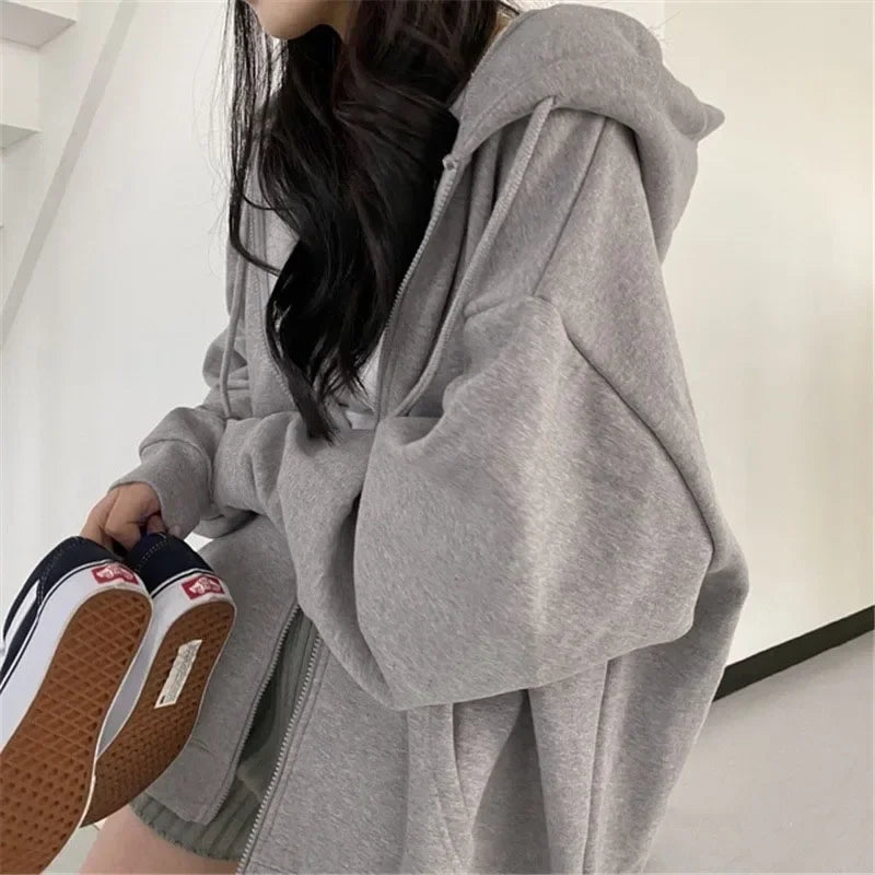 Essential Zip-Up Hoodie – Women's Relaxed Fleece