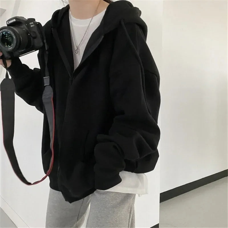 Essential Zip-Up Hoodie – Women's Relaxed Fleece