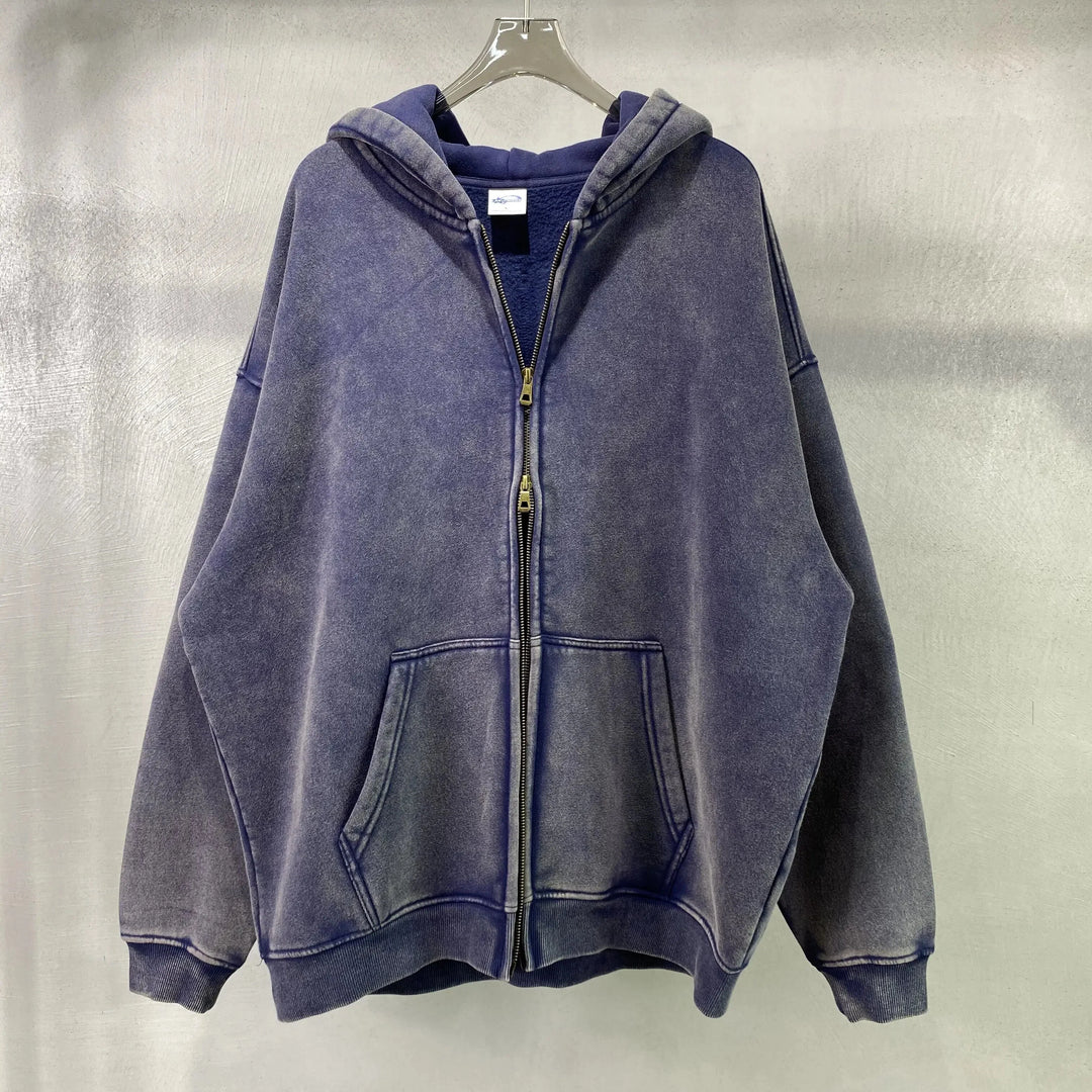 Essential Zip-Up Hoodie – Full-Zip Fleece Layering Piece