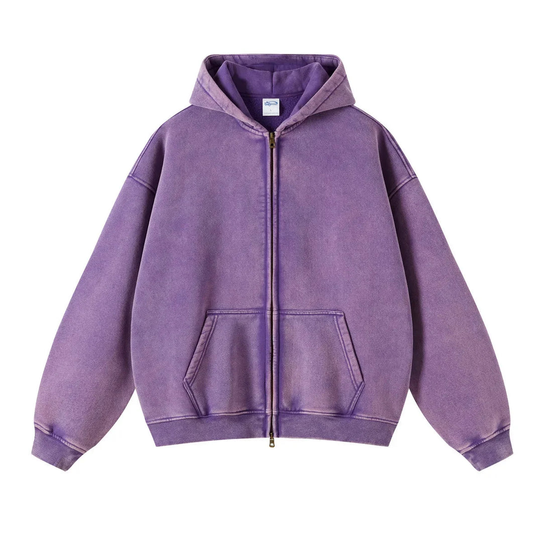Essential Zip-Up Hoodie – Full-Zip Fleece Layering Piece