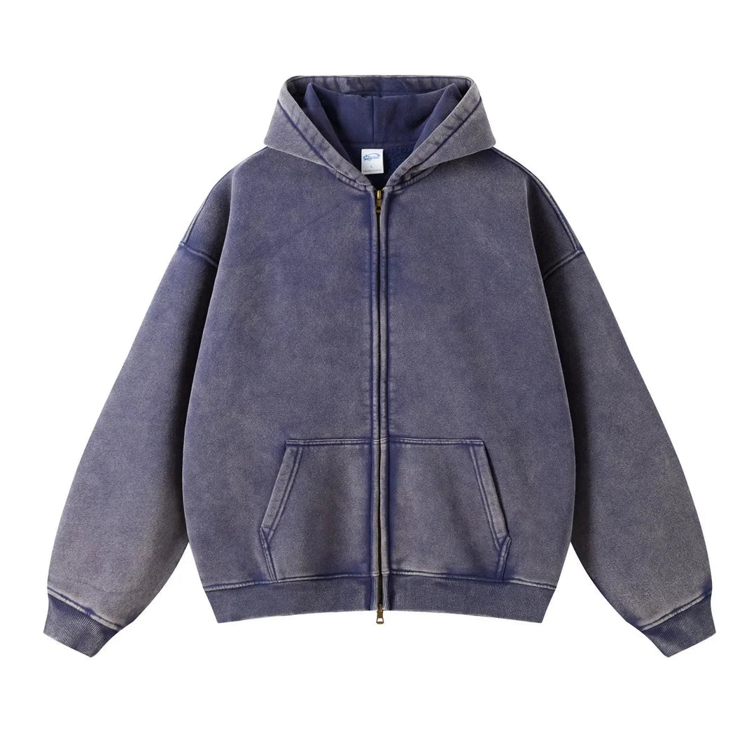 Essential Zip-Up Hoodie – Full-Zip Fleece Layering Piece