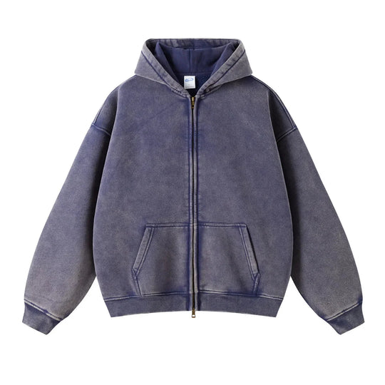 Essential Zip-Up Hoodie – Full-Zip Fleece Layering Piece