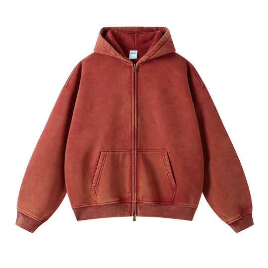 Essential Zip-Up Hoodie – Full-Zip Fleece Layering Piece
