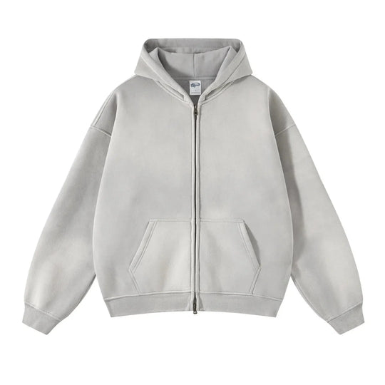 Essential Zip-Up Hoodie – Full-Zip Fleece Layering Piece