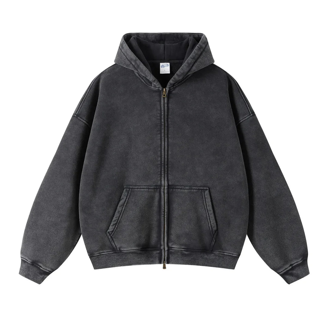 Essential Zip-Up Hoodie – Full-Zip Fleece Layering Piece