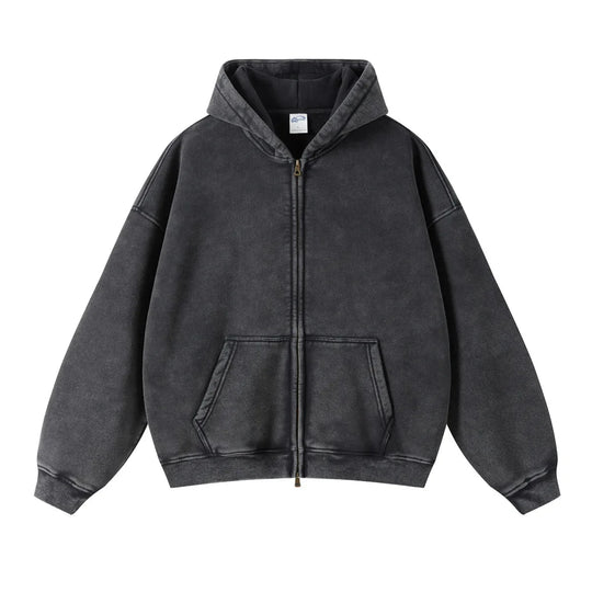 Essential Zip-Up Hoodie – Full-Zip Fleece Layering Piece