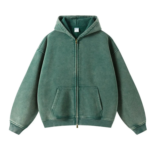 Essential Zip-Up Hoodie – Full-Zip Fleece Layering Piece