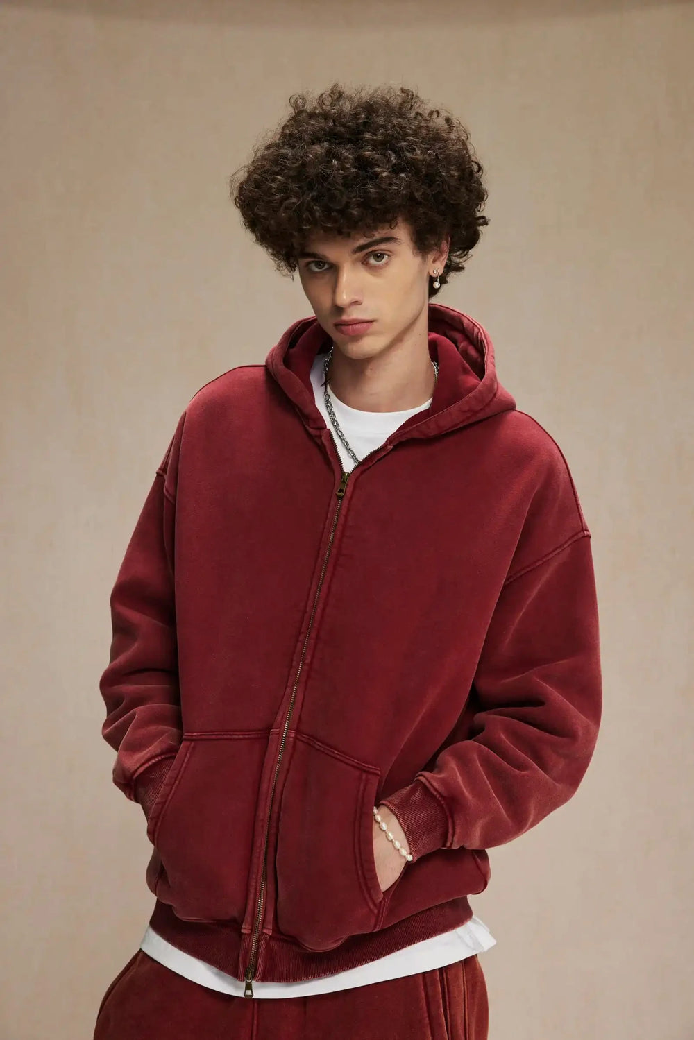 Essential Zip-Up Hoodie – Full-Zip Fleece Layering Piece