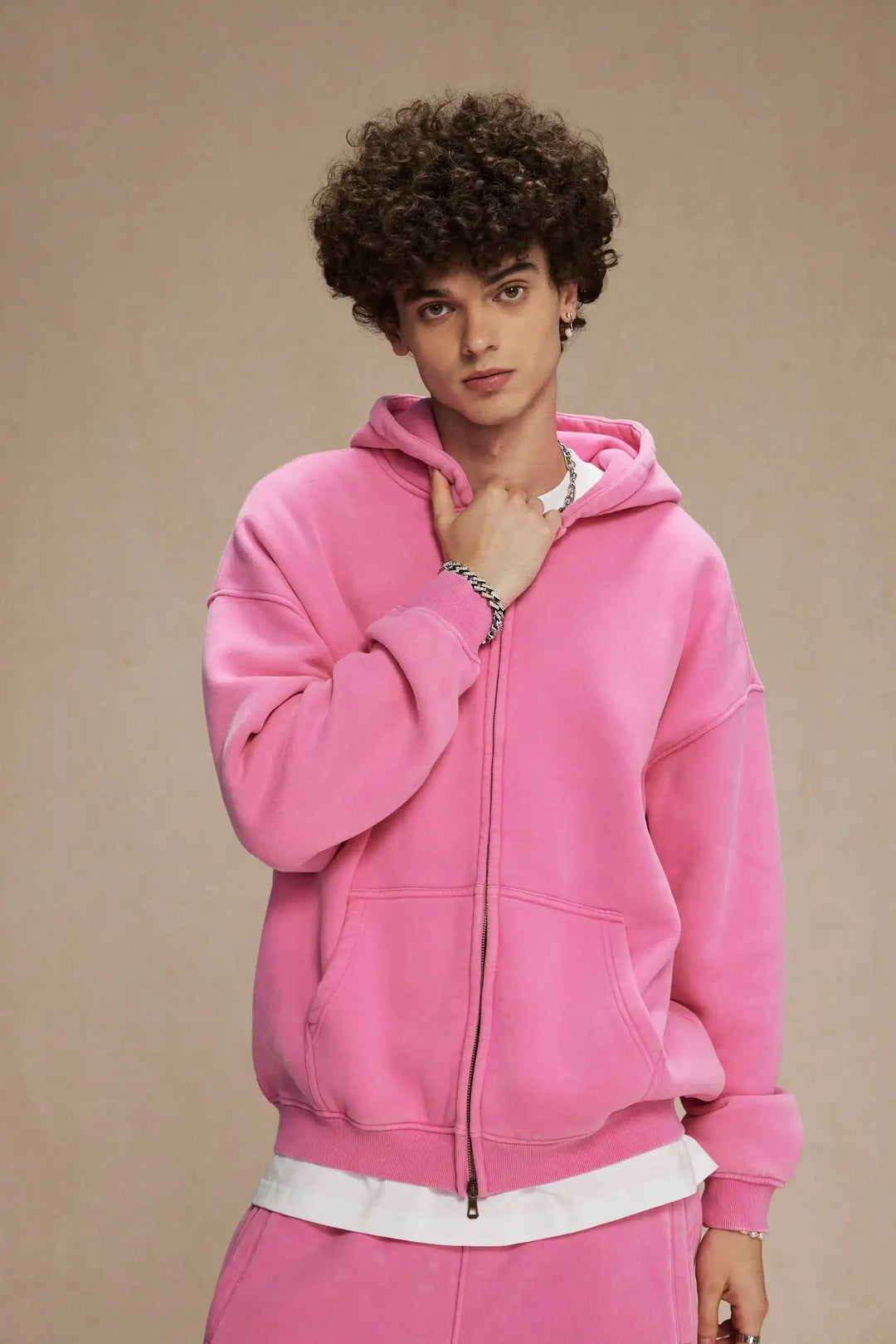 Essential Zip-Up Hoodie – Full-Zip Fleece Layering Piece
