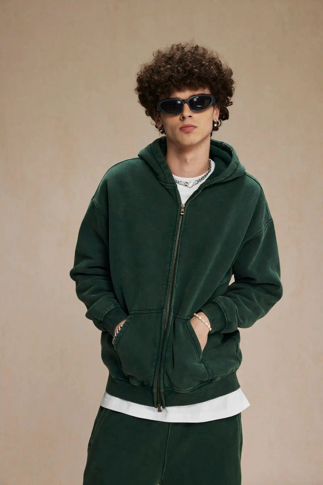 Essential Zip-Up Hoodie – Full-Zip Fleece Layering Piece