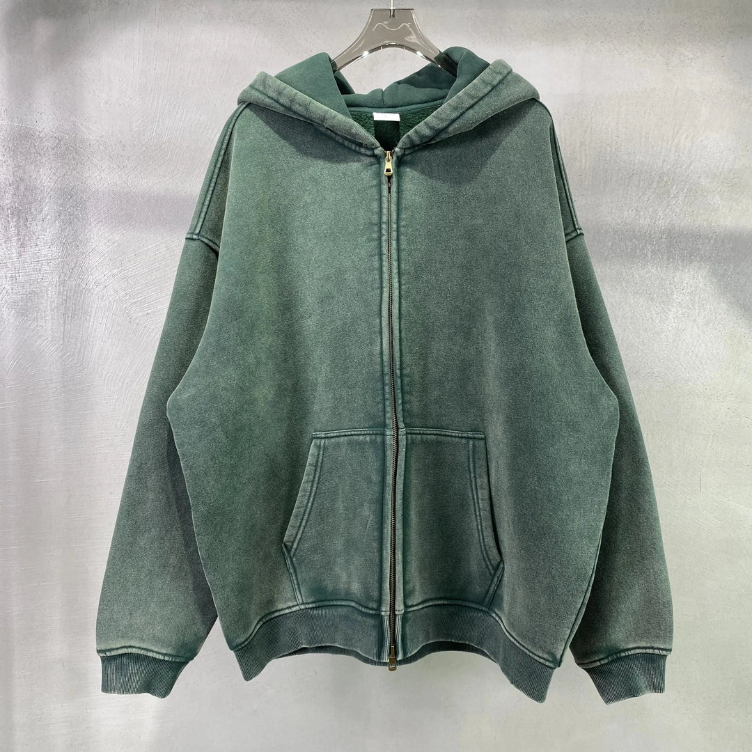 Essential Zip-Up Hoodie – Full-Zip Fleece Layering Piece