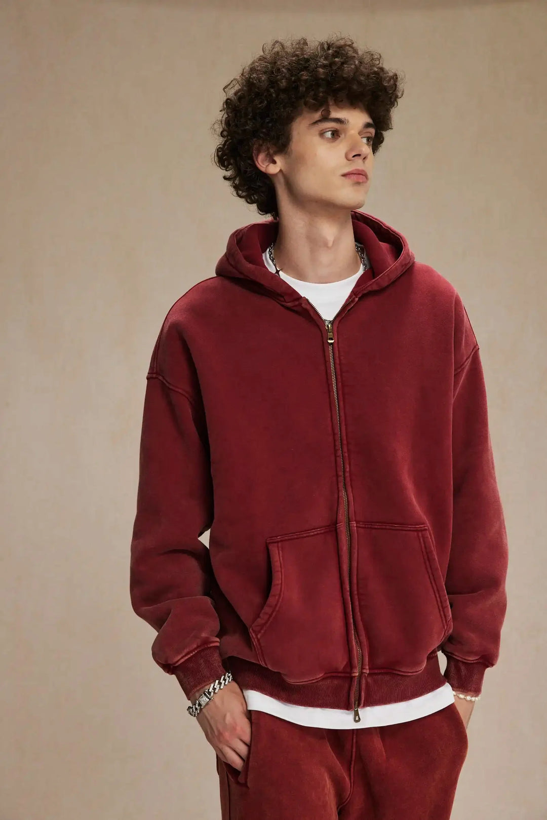 Essential Zip-Up Hoodie – Full-Zip Fleece Layering Piece