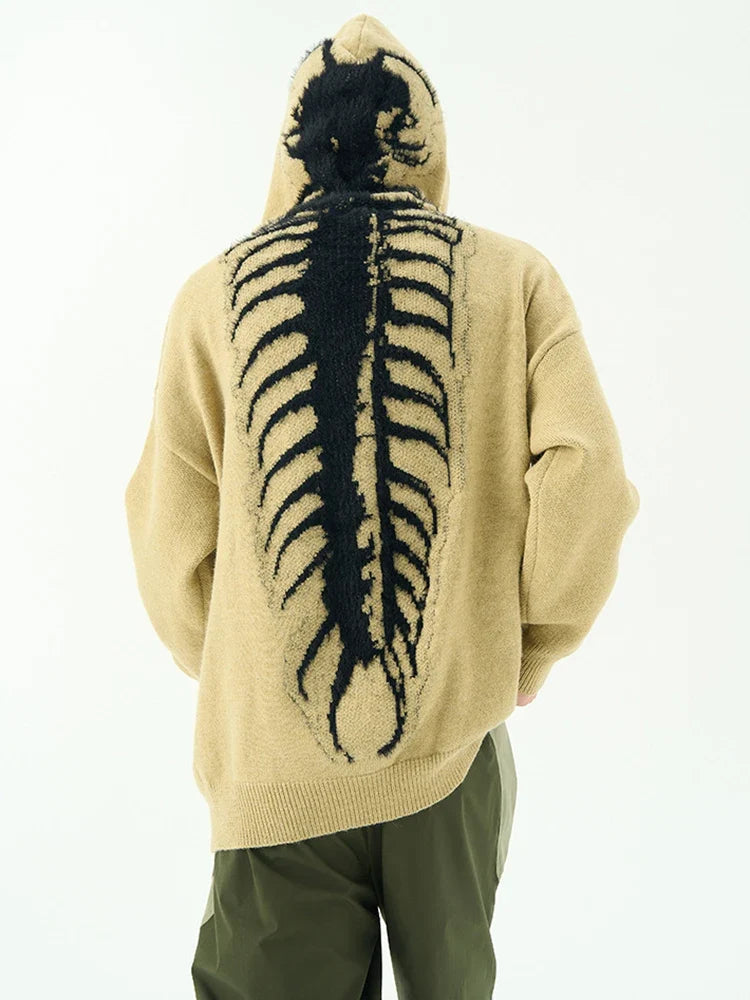 Exoskeleton Graphic Hoodie – Unisex Relaxed Fit Pullover