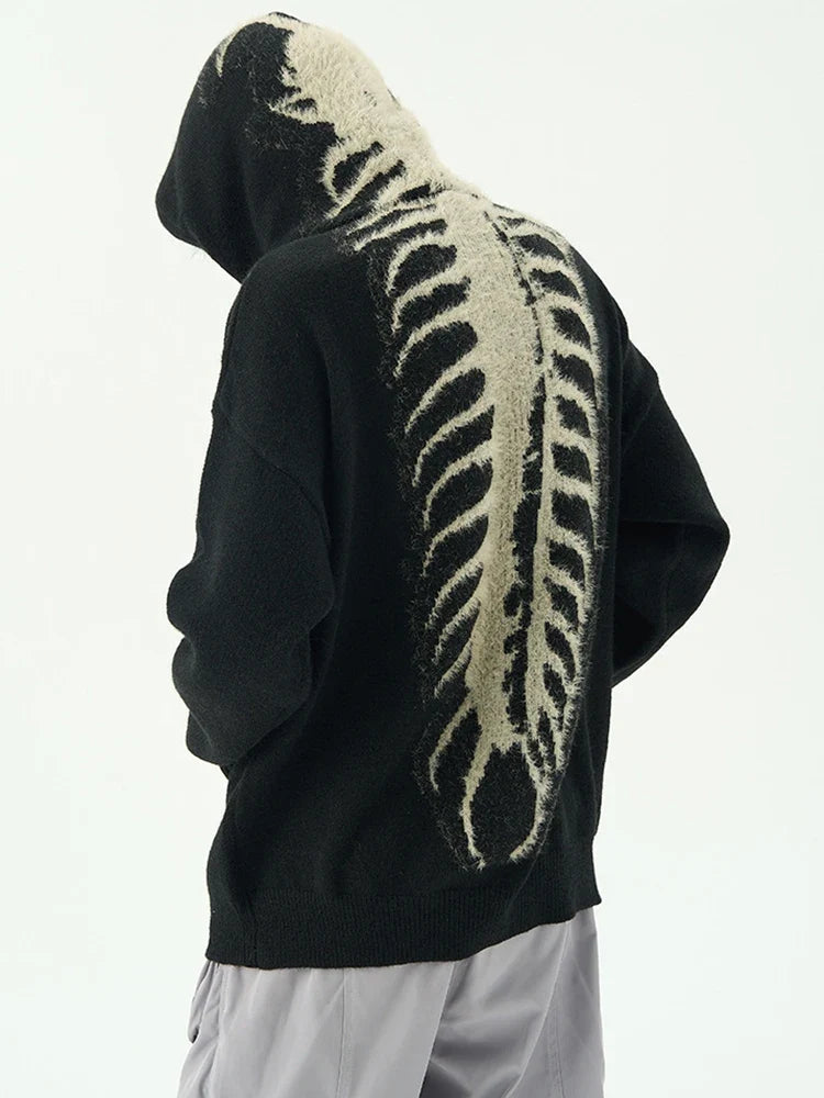 Exoskeleton Graphic Hoodie – Unisex Relaxed Fit Pullover