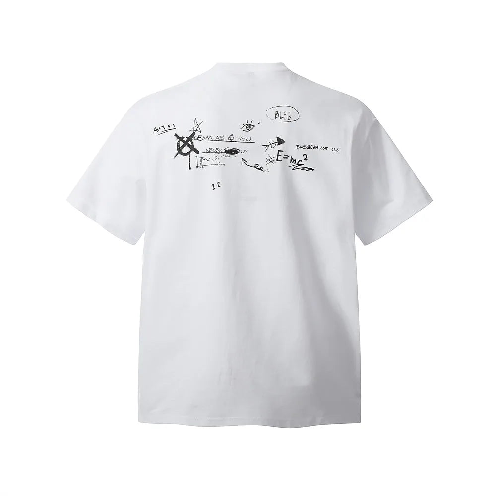 Graffiti Letter Print Tee – Unisex Relaxed T-Shirt