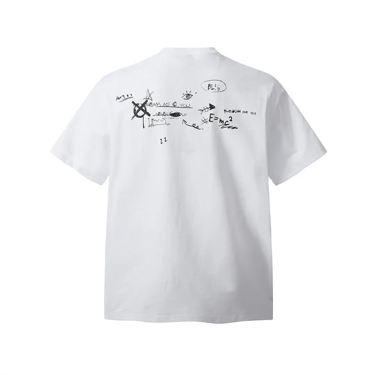 Graffiti Letter Print Tee – Unisex Relaxed T-Shirt