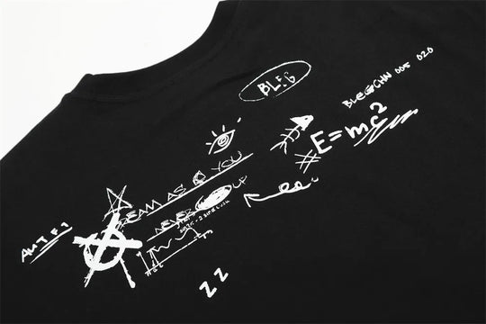 Graffiti Letter Print Tee – Unisex Relaxed T-Shirt