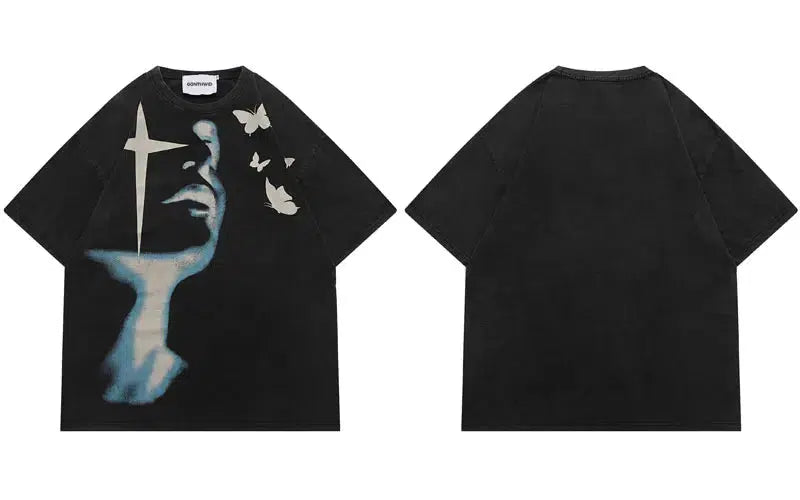 Graphic Baggy Tee – Men's Oversized Cotton T-Shirt