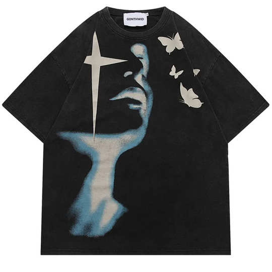 Graphic Baggy Tee – Men's Oversized Cotton T-Shirt
