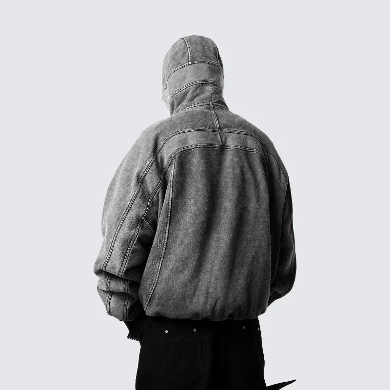 Balaclava Zip-Up Hoodie – Unisex Relaxed Fit Pullover