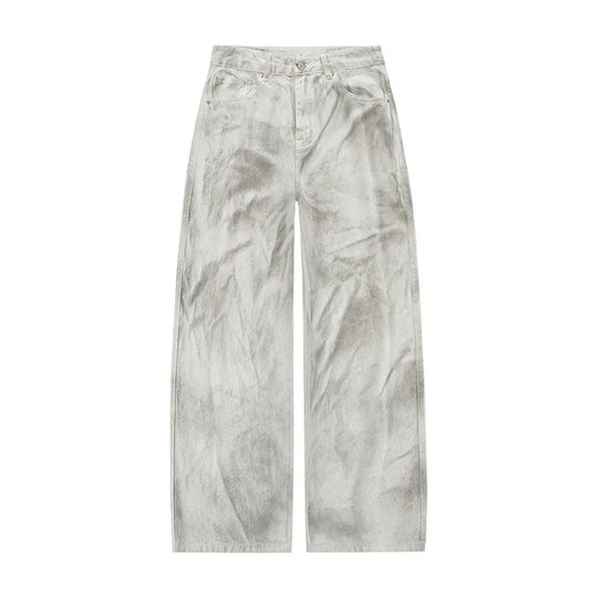 Grungey Washed Baggy Jeans – Unisex Oversized Denim Fit