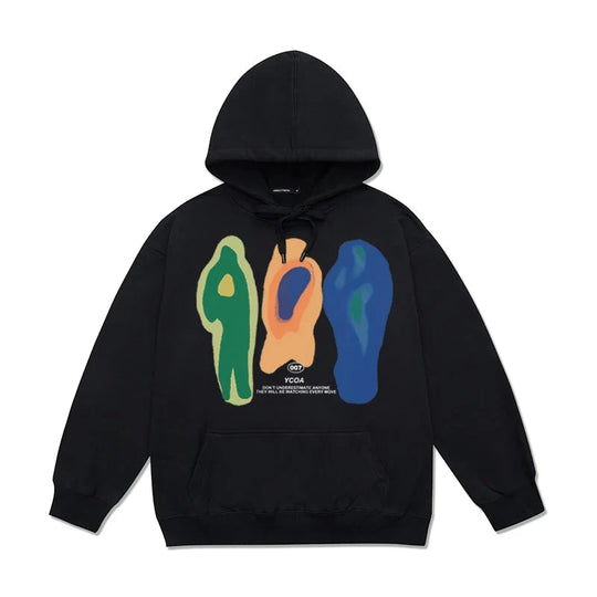 Heat Print Graphic Hoodie – Unisex Relaxed Fit Sweatshirt