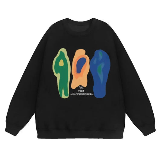 Heat Print Graphic Hoodie – Unisex Relaxed Fit Sweatshirt