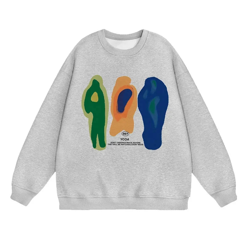 Heat Print Graphic Hoodie – Unisex Relaxed Fit Sweatshirt