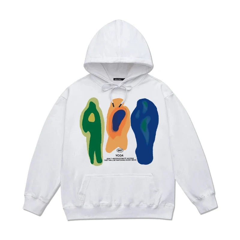 Heat Print Graphic Hoodie – Unisex Relaxed Fit Sweatshirt